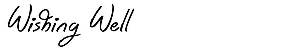 Wishing Well font preview